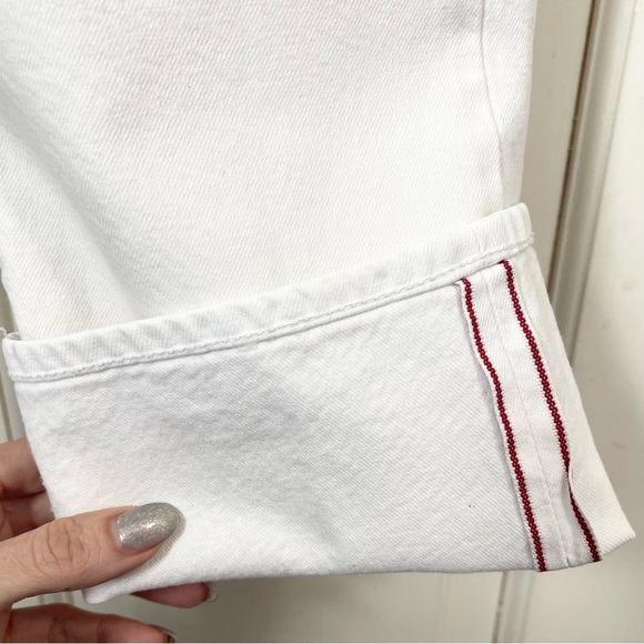 J Crew Point Sur Slim Stacker Japanese Selvedge Jean in Marshmallow Size 25 - Picture 9 of 11